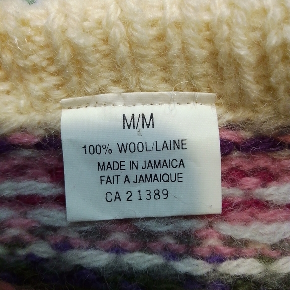 Handmade Wool Rosette Sweater - Picture 4 of 4